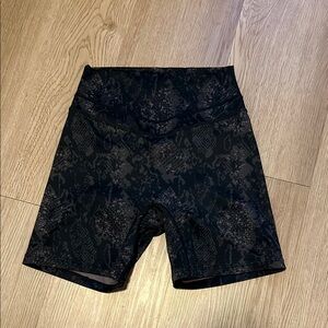 Vitality Women's Black Patterned Volley  Shorts